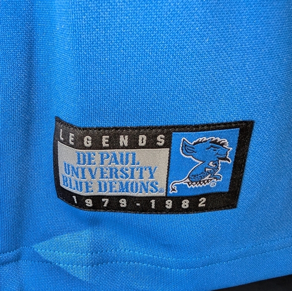 DePaul University Blue Demons Mark Aguirre Hardwood Legends Jersey - Picture 3 of 5